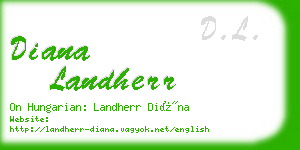 diana landherr business card